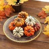 Geknoopte schuimpompoen Kerst Kunstmatige Fruit Kerst Pasen Halloween Decoratie Realistische Fruit en Groenten Groothandel