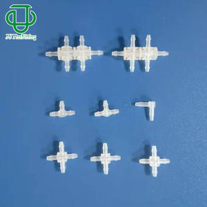 Conector de Plástico PP Jiyou de 1.6mm Tipo L, Tipo T, Cruzado, de Cuatro Vías y Seis Vías para Equipos de Tuberías de Fluidos Médicos - Product Image 1