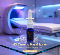 Spray nasal bronzant 4X à marque privée OEM ODM – Brume hydratante topique pour le visage, soin bronzant sans soleil avancé, personnalisable