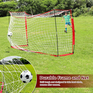 Gol da calcio in rete da calcio per cortile con telaio a prua, Base in metallo pieghevole e <span class=keywords><strong>15</strong></span> coni da allenamento - Product Image 6