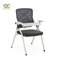 Chaise de formation ergonomique certifiée BIFMA, avec tablette d'écriture, pour salle de classe scolaire, robuste et durable, en métal, directement du fabricant