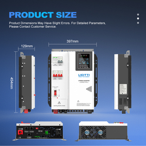 Sistema Solar Híbrido de 24 Voltios y 220 Voltios, 3kw, <span class=keywords><strong>Inversor</strong></span> de Onda Sinusoidal Pura de 12V, 48V y 24V - Product Image 4