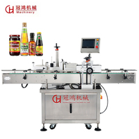 Machine d'étiquetage verticale entièrement automatique à grande vitesse pour bouteilles rondes en plastique PET et en verre