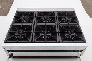 Nouvelle cuisinière à gaz de table 6 brûleurs en acier inoxydable Gaz GPL GN pour <span class=keywords><strong>restaurant</strong></span> et équipement de cuisine d'hôtel - Product Image 3