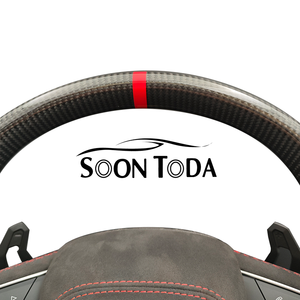 Alcantara สีดำครึ่งคาร์บอนไฟเบอร์กำหนดเองสำหรับ <span class=keywords><strong>Audi</strong></span> <span class=keywords><strong>RS</strong></span> A3 A4 A5 A6 B8 A7 A8 C7 RS4 RS3 B6 Q8 S5 <span class=keywords><strong>Q7</strong></span> S4 S3 - Product Image 6