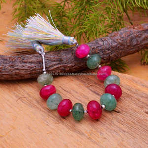 Perles de pierres précieuses en forme de rondelle lisse multi-quartz de haute qualité pour la fabrication de bijoux pierre de naissance et cadeaux d'anniversaire pierre échouée - Product Image 4