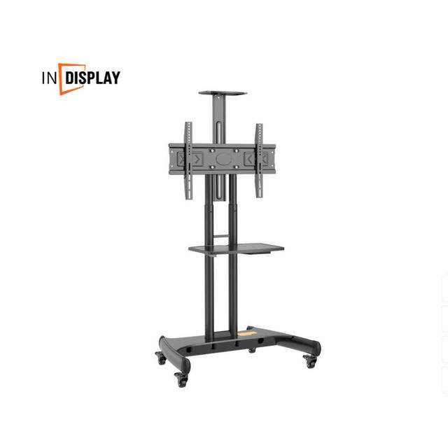 AV1500 Motorized Height-Adjustable Mobile TV Cart with Interactive Flat Panel Stand for 55"-65" Interactive Displays
