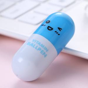 Pillola di cartone animato penna a sfera per ufficio scuola bambini bambine penna personalizzata - Product Image 5