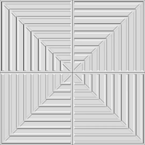 Panneau mural 3D géométrique en PVC à prix d'usine pour la décoration intérieure de chambre <span class=keywords><strong>et</strong></span> salle à manger, finition <span class=keywords><strong>blanc</strong></span> mat - Product Image 2