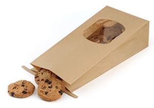 Kağıt biyobozunur çevre dostu bisküvi kraft ekmek poşeti ile pencere - Product Image 3