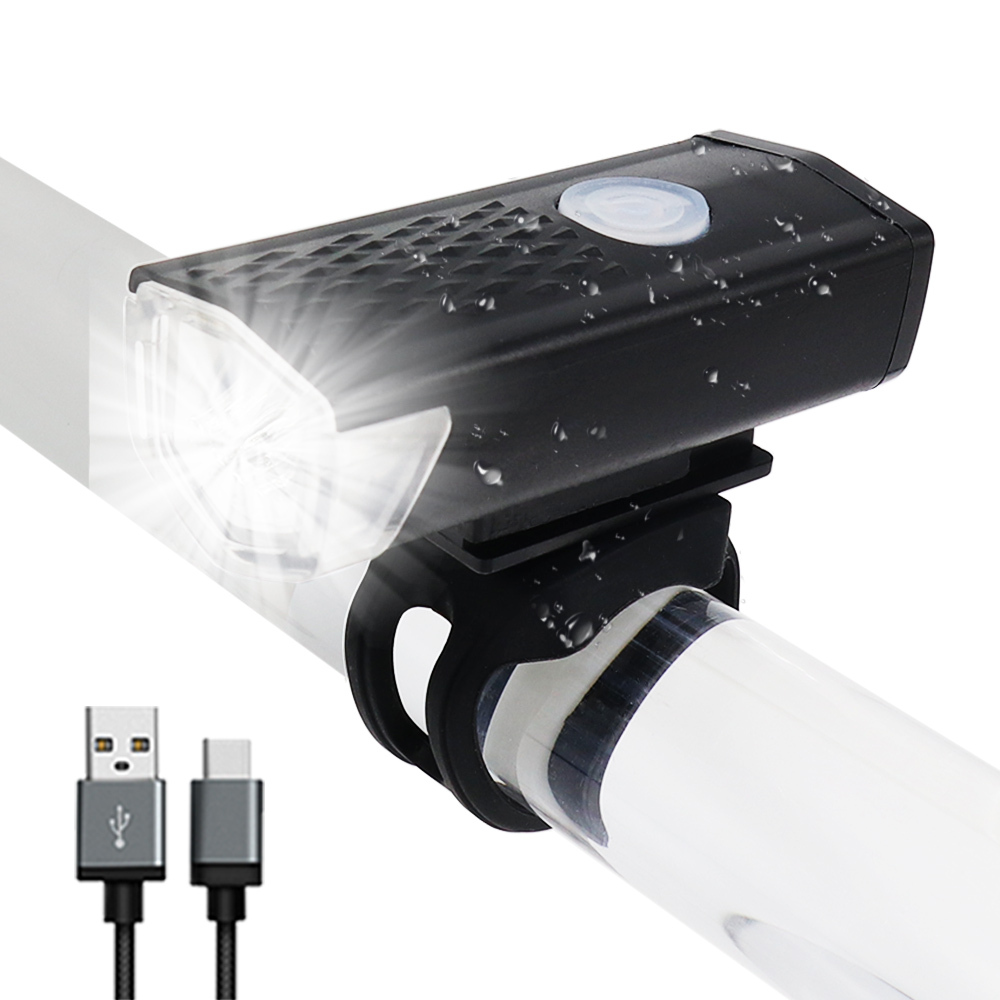 Велосипедный фонарь, светодиодный передний фонарь с зарядкой через USB, 3 режима работы