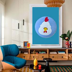 Peintures acryliques sur toile <span class=keywords><strong>de</strong></span> la série du zodiaque chinois <span class=keywords><strong>de</strong></span> <span class=keywords><strong>Maître</strong></span> Zhang Hong, <span class=keywords><strong>reproduction</strong></span> numérique, écologiques, durables pour la décoration intérieure - Product Image 2