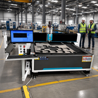 Machine de découpe laser automatique pour tôles métalliques à prix abordable avec garantie de 2 ans, découpeuse à fibre 1,5 kW pour usine
