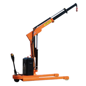 Grúa Móvil Pequeña <span class=keywords><strong>de</strong></span> Piso con Pluma Telescópica, Eléctrica/Manual, Hidráulica, Contrapesada, Capacidad <span class=keywords><strong>de</strong></span> 1.5 Toneladas, con Motor y Rodamientos para Interiores - Product Image 1