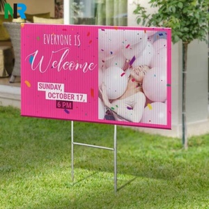 Hot Sell Waterproof Custom Logo Printing Lawn Signs Corrugated <b>Board</b> With Stakes for Promotion/advertising /decoration - Product Image 5
