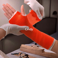 Bandage de plâtrage en fibre de verre à prise rapide pour le soutien des fractures orthopédiques