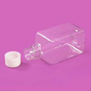 زجاجات بلاستيكية شفافة مربعة معقمة 5 برغي PETG تخزين وسائل الإعلام زجاجة كاشف 5 - Product Image 6