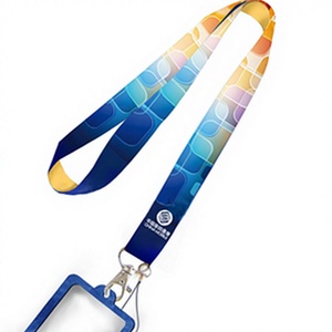 Custom Printed Polyester Lanyard Keychain PVC Silicone Nylon-Promotional Neck Lanyard Manufacturer Logo Insurance for Events