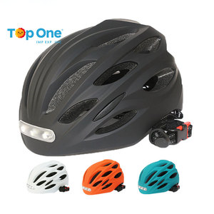 Top One Fiets Helm Venta al por mayor Sport Signal Lights Urban Adultos Hombres Road Mountain Cycle Bike Casco de bicicleta - Product Image 1