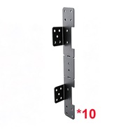 Support de poutre d'escalier dissimulé réglable et connecteur de terrasse pour poutres 2x12 Modèle FSH-2652