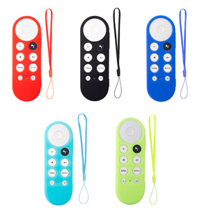 เคสซิลิโคนทนทานสำหรับ <span class=keywords><strong>Google</strong></span> <span class=keywords><strong>TV</strong></span> รีโมทคอนโทรลกันกระแทก, เคสป้องกันระยะไกลแบบเต็มตัวพร้อมเชือกแขวน - Product Image 5