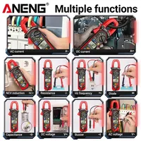 ANENG PN106 Multimeter jepit 4000 hitungan, alat kapasitor resistensi NCV, Ammeter arus tegangan AC/DC untuk