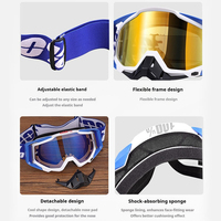 Lunettes de sport anti-buée MX pour moto tout-terrain et ski, idéales pour les activités de plein air, le cyclisme, la pêche et les fêtes sur la plage