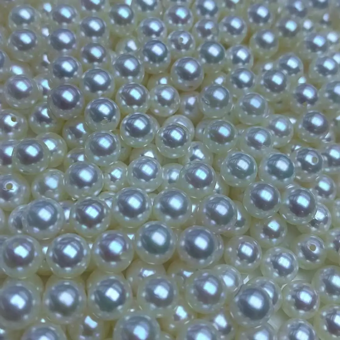 Perla suelta Akoya blanca agua de mar 6,5-7mm redonda natural