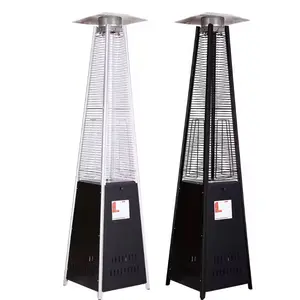 2024 China Outdoor Stainless Steel Gas Patio Heater Tower Cover Glass Tube Pyramid Patio Heaters On Sale