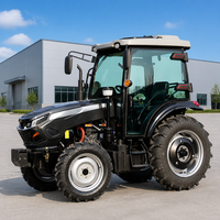 Tracteur compact 4x4 de 50 CV en gros, équipé d'un chargeur frontal et d'une pelle arrière, pour la production agricole