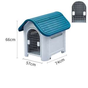 Nouveau Style chien chenils étanches grand extérieur chien Cages nid et maison moderne en plastique petit moyen grand chien maison en plein air - Product Image 2