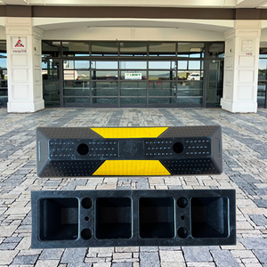 Meta Cao Su MR-WSR55YD 550*150*100Mm Chống-Trượt Chống Va Chạm Khối Cao Su Mặt Đất Curbs Xe Bãi Đậu Xe Bánh Xe Stopper Đường - Product Image 1
