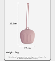 Organisateur de sucettes en silicone portable sans BPA avec cordon, chaîne de clip pour tétine, sucette en silicone pour bébé, sac à sucette pour bébé