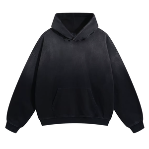FLOWORA – Nouveaux sweats à capuche et pulls molletonnés pour hommes, effet délavé et vieilli, personnalisables, coupe oversize, effet soleil éclairé, vierges, 400 g/m² - Product Image 5