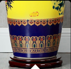 <b>Extra</b> <b>Large</b> Jingdezhen <b>Floor</b> <b>Vases</b> Chinese Cheap Cloisonne Porcelain Decorative Vasesd Overglaze Yellow <b>Vase</b> RXFV0034 <b>Extra</b> Larg - Product Image 4