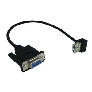 Cable de puerto serial USB 2,0 a macho, DB9, DB15, RS232