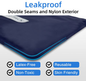 Compresse froide réutilisable souple et flexible, compresse froide et coussin de gel rafraîchissant, pochettes de glace pour blessures aux pieds, au visage, à l'épaule, à la hanche, au bras, à la cheville - Product Image 3