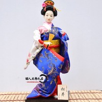 Vente en gros de poupées japonaises Kabuki Geisha Kimono Statue de fille Figurine de collection fantaisie pour la décoration de la maison et du bureau
