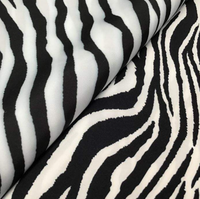 Tissu en polyester imprimé motif fourrure animale 75D personnalisé, imitation mémoire, imperméable et respirant pour manteau et veste décontractés et tendance