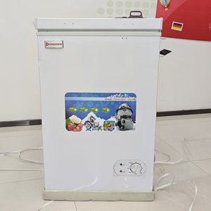 Congélateur suspendu <span class=keywords><strong>100L</strong></span> Congélateur <span class=keywords><strong>coffre</strong></span> profond avec réfrigérateur pour dortoir à la maison avec portes coulissantes et poignée Mini domestique - Product Image 2