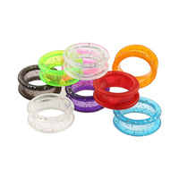 Anneau de protection en silicone pour ciseaux, grande taille, pour la beauté et les animaux, haute élasticité, coloré, antidérapant