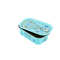 Boîte de conserve vide imprimée pour sardines, empilable, 125 ml, avec couvercle conique # 311 EOE pour les sardines