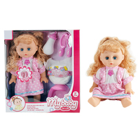 Cadeaux pour enfants 12 poupées bébé reborn Ic, filles, boit et fait pipi, poupée bébé vivante, jouet, poupée bébé de 14 pouces