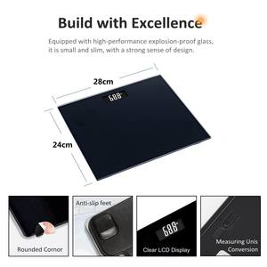 Nouvelle Balance Corporelle au Design Mince en Verre Trempé, Pèse-<span class=keywords><strong>Personne</strong></span> de Salle de Bain Personnalisé 150kg/330lb pour le Poids Corporel - Product Image 5