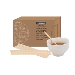 Party Supplies Natural Wooden Coffee And Tea Wood Stirrers Stir Sticks