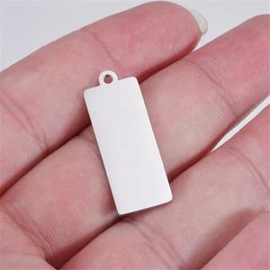 Yiwu Aceon-productos de acero inoxidable <span class=keywords><strong>2023</strong></span>, marco de Metal para interiores y exteriores, OEM, equipaje con lazo rectangular, etiqueta para perro - Product Image 3