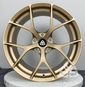 Rines 722auto Gold Multi Spoke de 1 Pieza Forjados para SUV de 19-23 Pulgadas 5x112 5x114.3 5x120 con Diseño Cóncavo Profundo para Mercedes <span class=keywords><strong>GLS</strong></span> BMW Range - Product Image 1