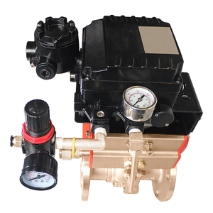 Vanne à boisseau sphérique pneumatique à bride en acier inoxydable DN50 2 pouces avec positionneur pneumatique - Product Image 6