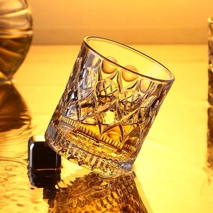 Verre à dégustation de whisky Crystal Heavy 310 ml, base ronde, verrerie artisanale, verres à shot incassables pour vodka et liqueurs - Product Image 5