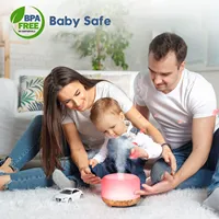 Diffuseur d'arômes 500ML Finition de grain de bois Humidificateur d'aromathérapie à huile essentielle électrique Télécommande pour usage domestique et de bureau